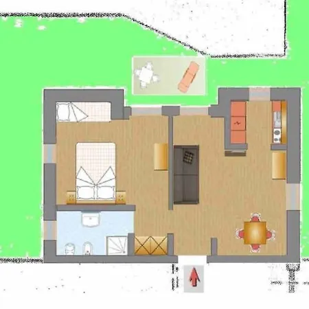 Apartmán La Piana Centro Di Piano Terra Con Giardino Lt